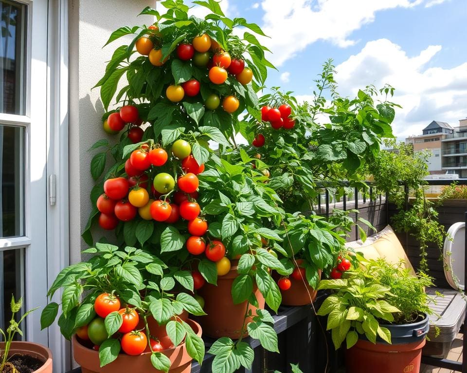 Balkongemüse für frische Ernte