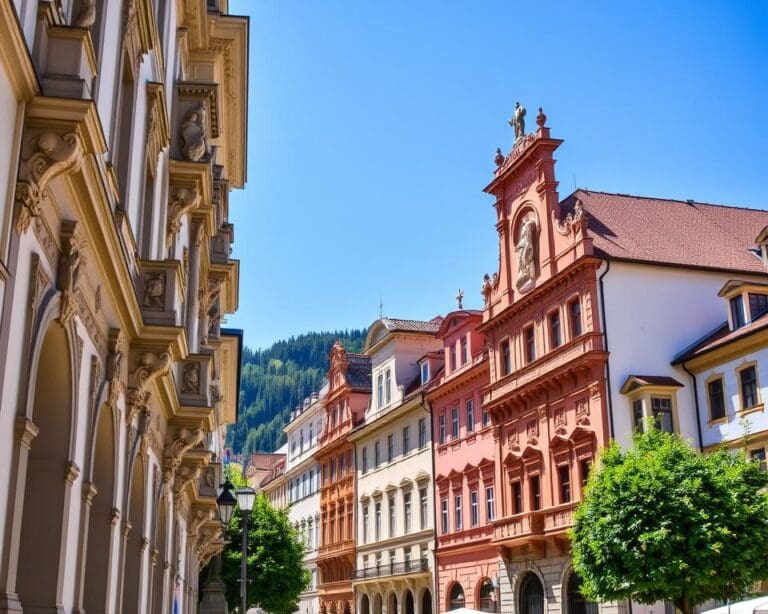 Barocke Fassaden in Graz, Österreich