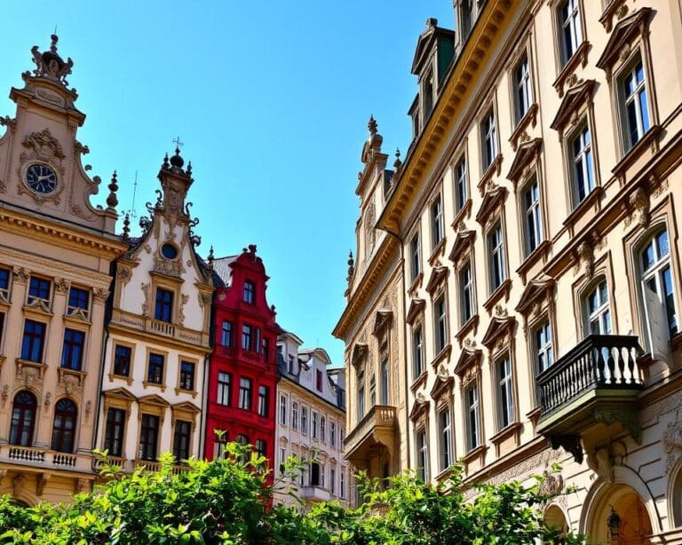 Barocke Fassaden in München, Deutschland