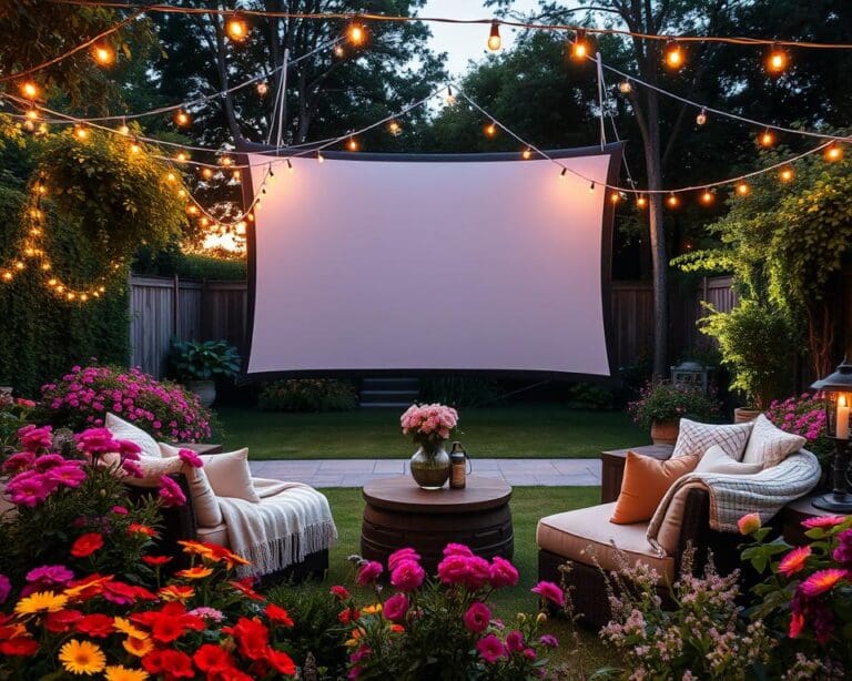 Freiluftkino im Garten: So gestalten Sie Ihre Outdoor-Leinwand