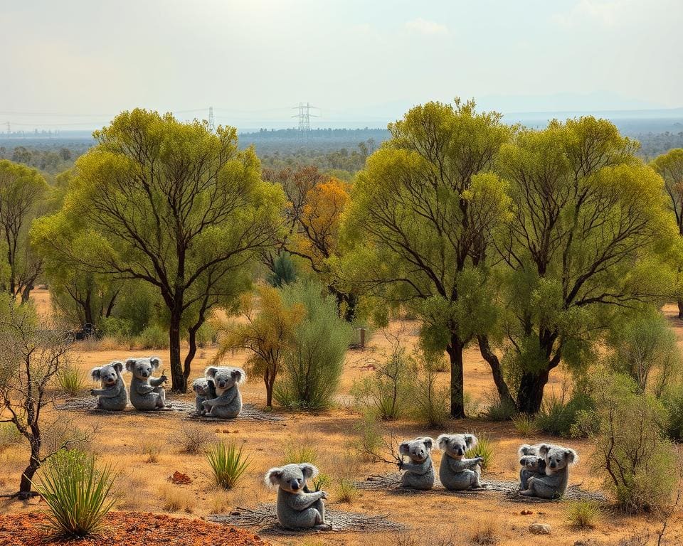 Klimawandel und seine Folgen für die Population der Koalas