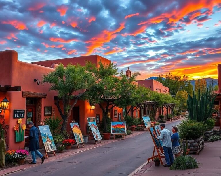 Kreative Viertel in Santa Fe, New Mexico