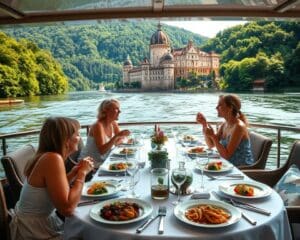 Kulinarische Schifffahrten auf deutschen Flüssen