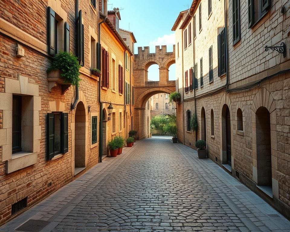 Mittelalterliche Straßen in Avignon, Frankreich