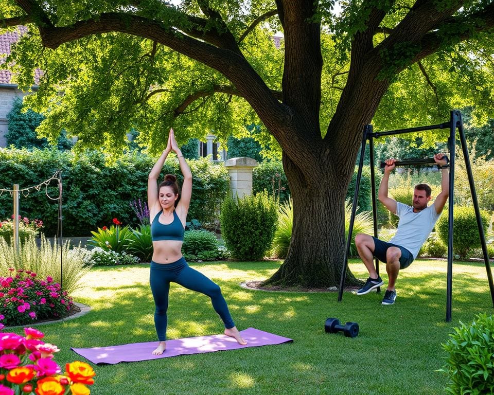 Outdoor-Fitness im eigenen Garten