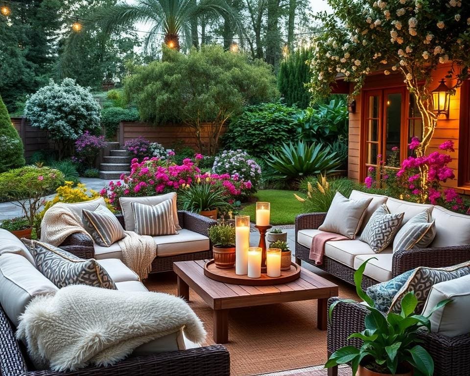 Outdoor-Lounges einrichten: Komfort im Garten erleben