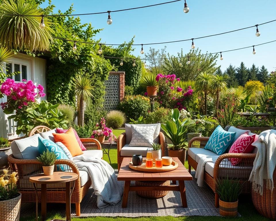 Outdoor-Lounges einrichten