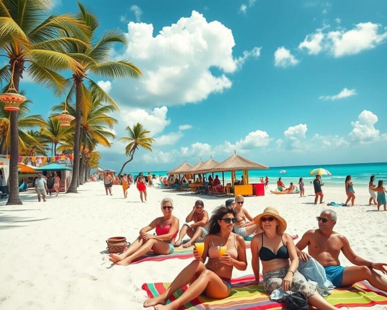 Strand und Kultur in Playa del Carmen, Mexiko