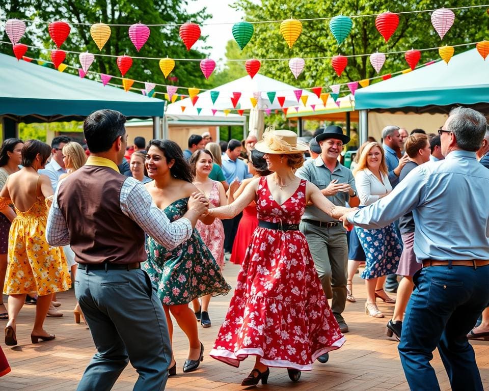 Swing-Tanz Events und Gemeinschaften verbinden