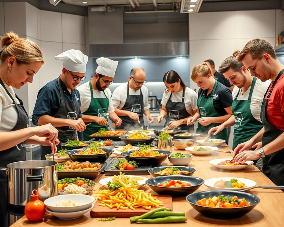 Talent im Kochwettbewerb