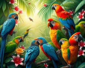 Warum haben manche Vögel so bunte Federn?