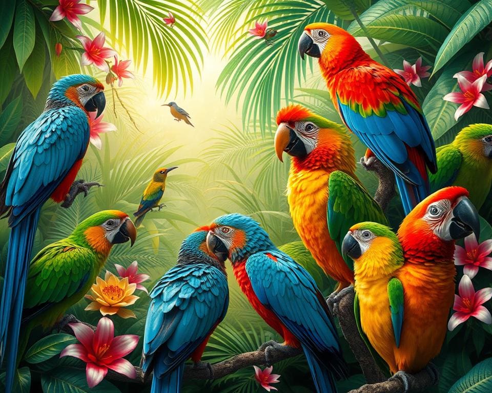 Warum haben manche Vögel so bunte Federn?