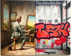 Was ist der Unterschied zwischen traditioneller und moderner Kunst?