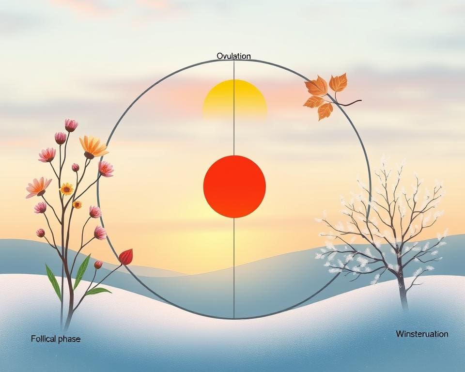 hormonelle Regulation während der Zyklusphasen