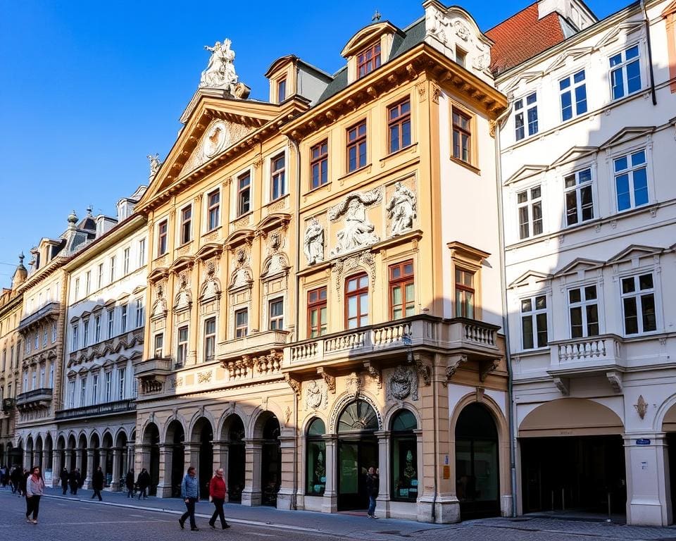 Barocke Fassaden in Salzburg, Österreich