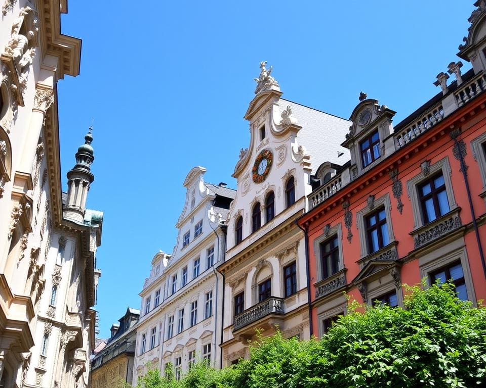 Barocke Fassaden in Salzburg, Österreich