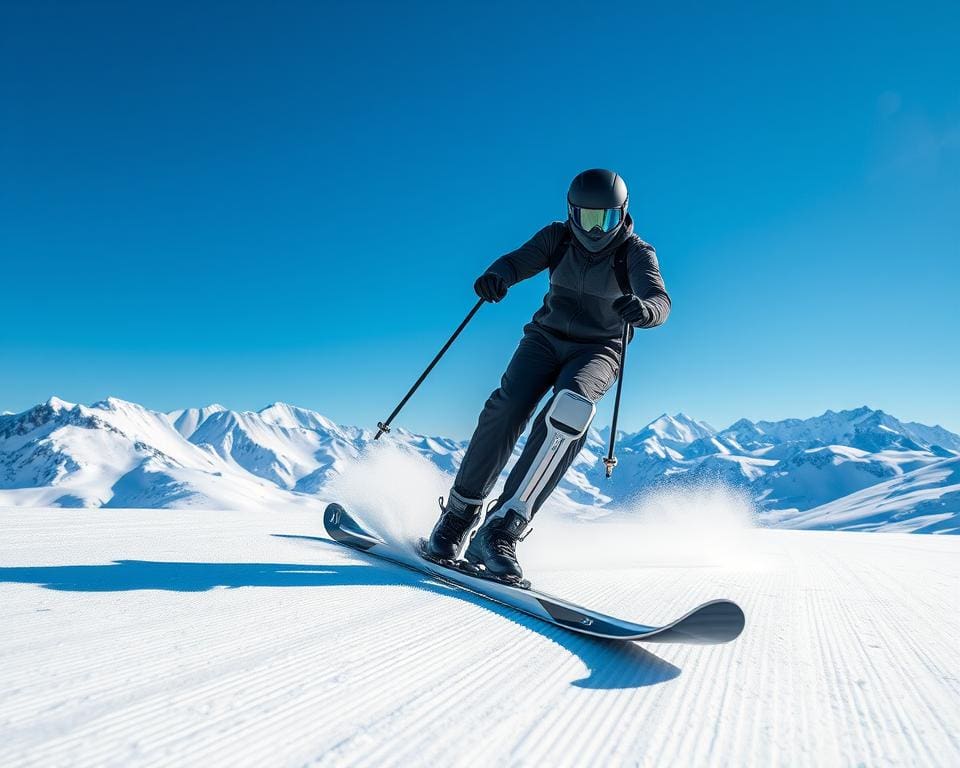 Elektrische Ski: Pistenabfahrt mit Antrieb