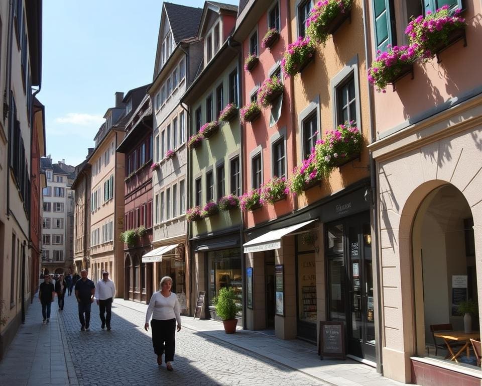 Historische Gassen in Zürich, Schweiz