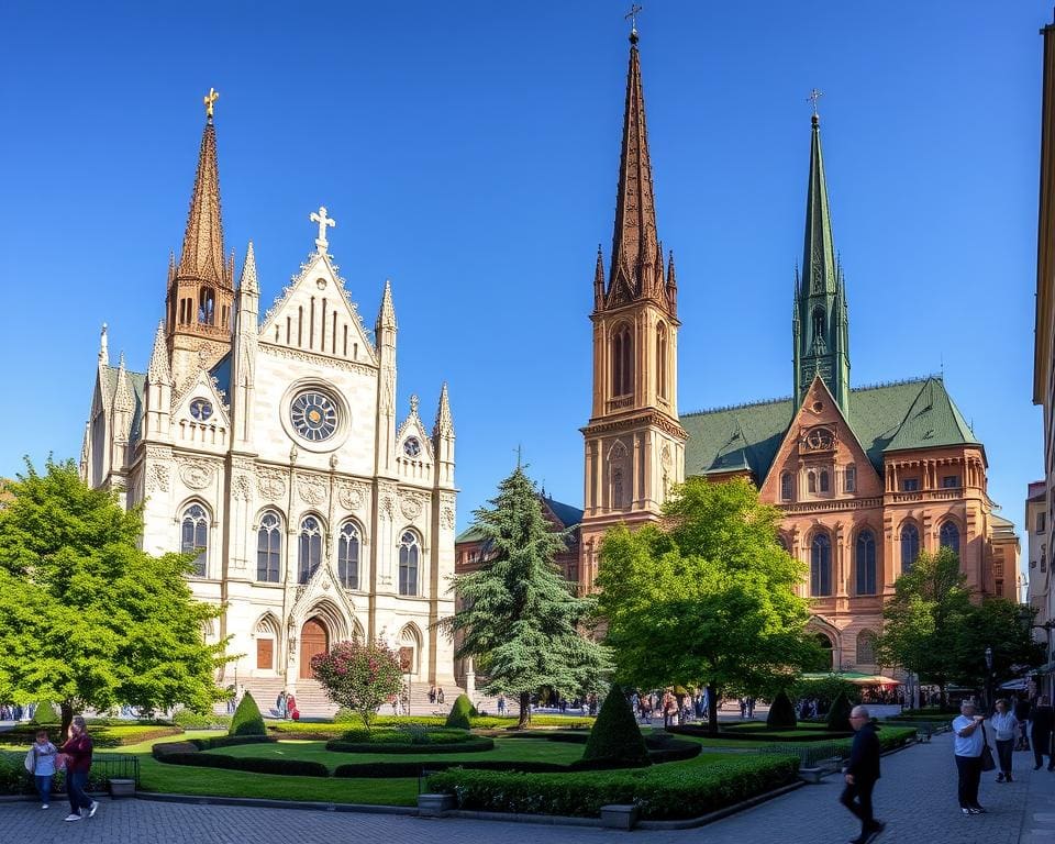 Marienkirche und St. Peter und Paul Kirche in Krakau