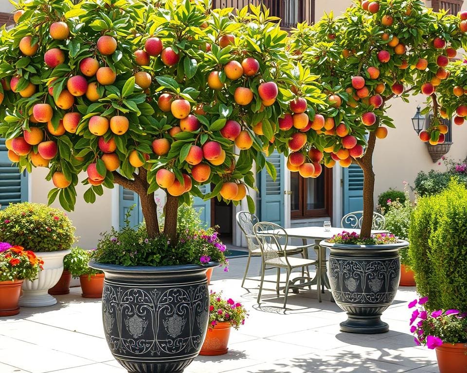 Obstbäume im Kübel: Früchte ernten auf Terrasse und Balkon