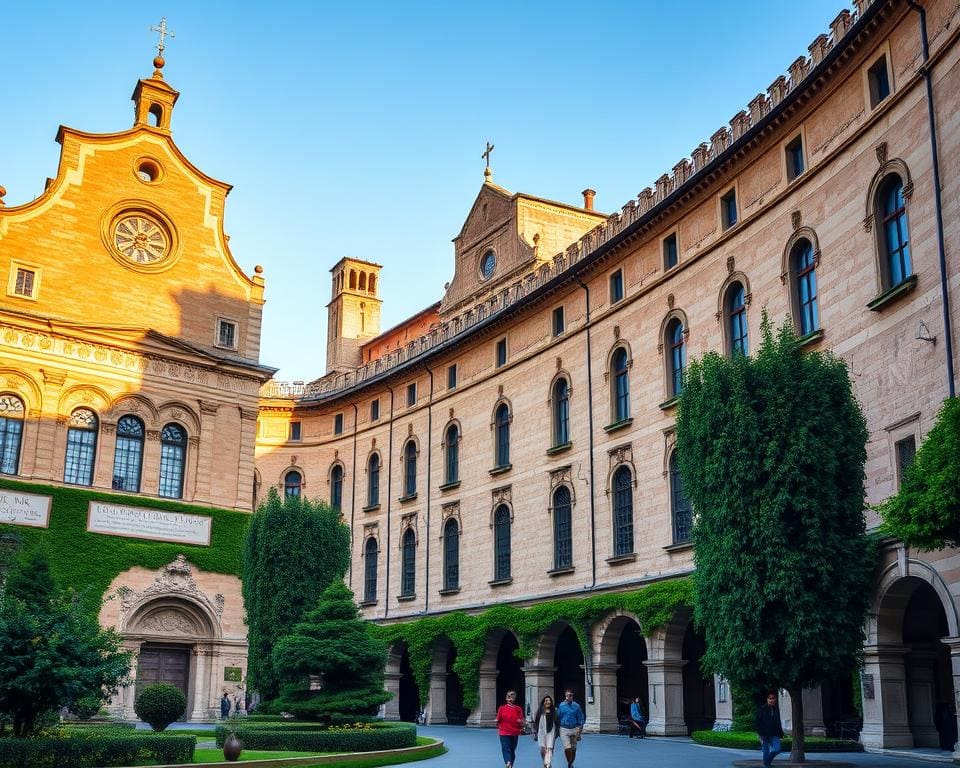 Romanische Paläste in Lucca, Italien