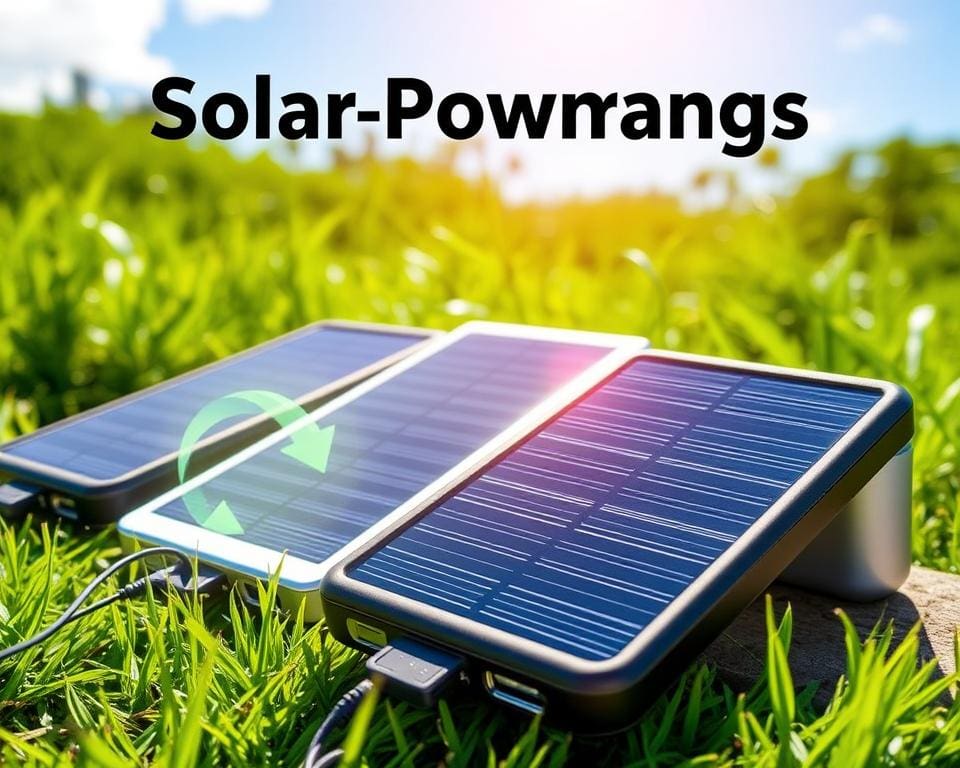 Solarbetriebene Powerbanks