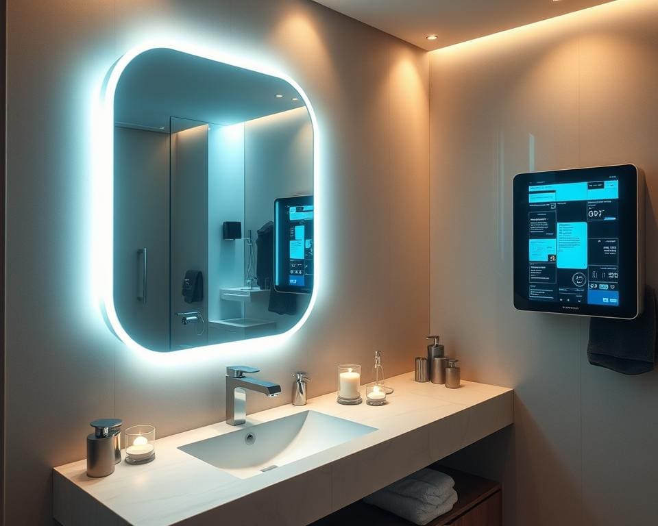 smarte Spiegel Revolution Technology im Badezimmer