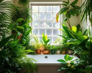 Badezimmerpflanzen, die für Frische sorgen