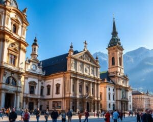 Barocke Kirchen in Innsbruck, Österreich