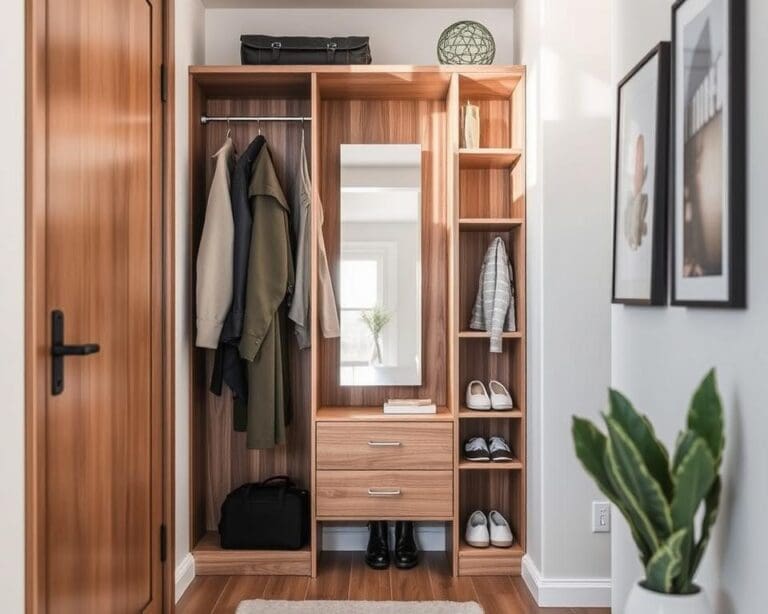 Die ideale Garderobe für kleine Flure