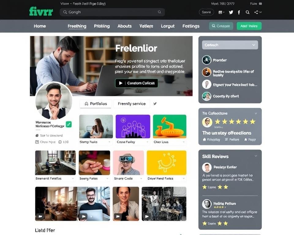 Freelancer-Profil auf Fiverr