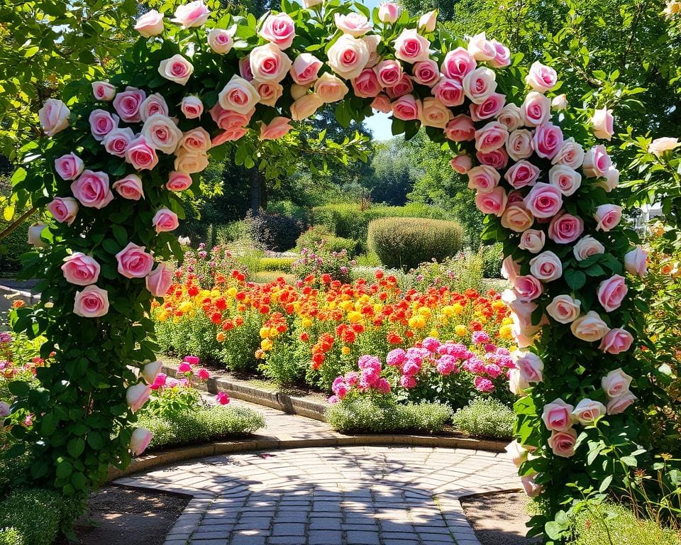 Gartenbau Anleitung Rosenbogen