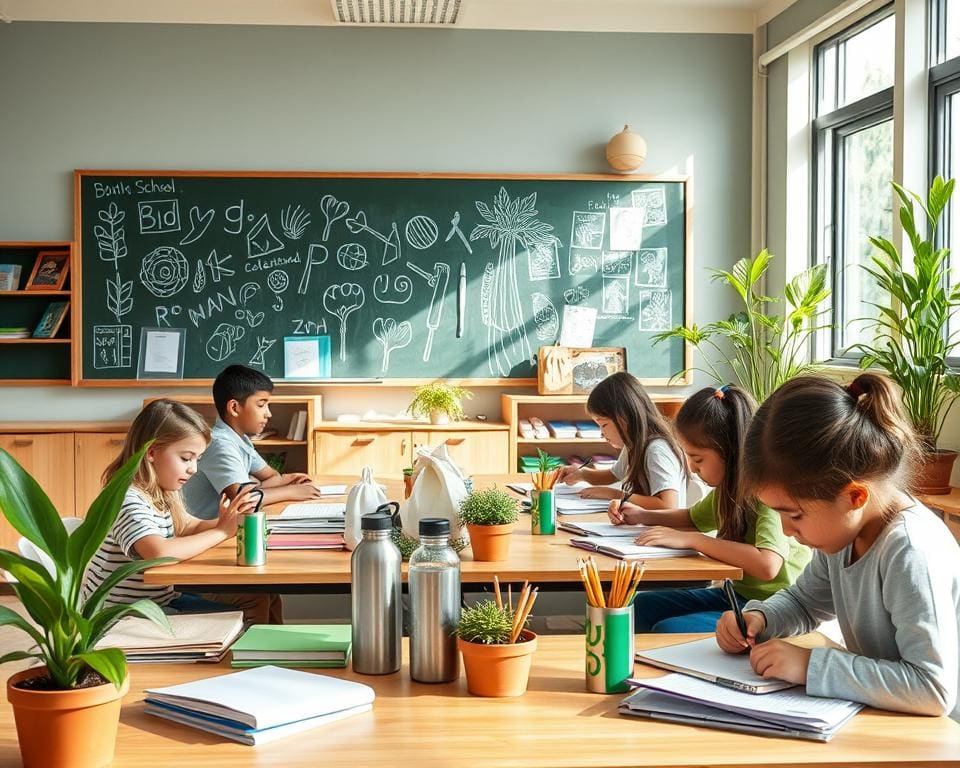 Nachhaltige Alternativen zu Plastik in der Schule