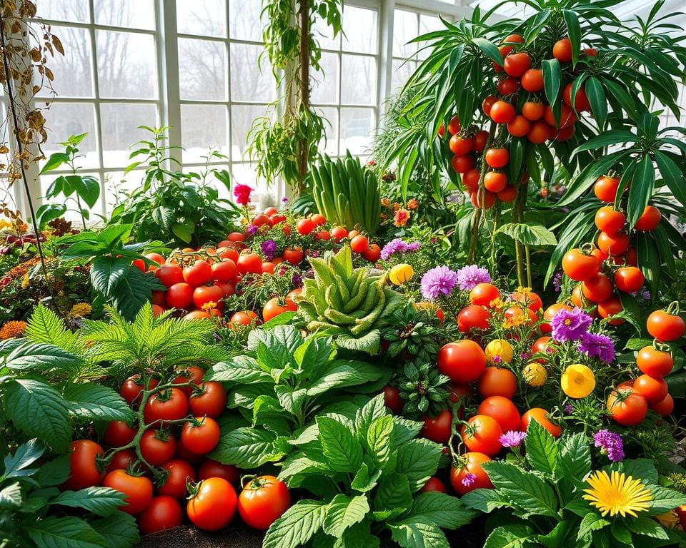 Obst und Gemüse im Wintergarten: Ernte das ganze Jahr