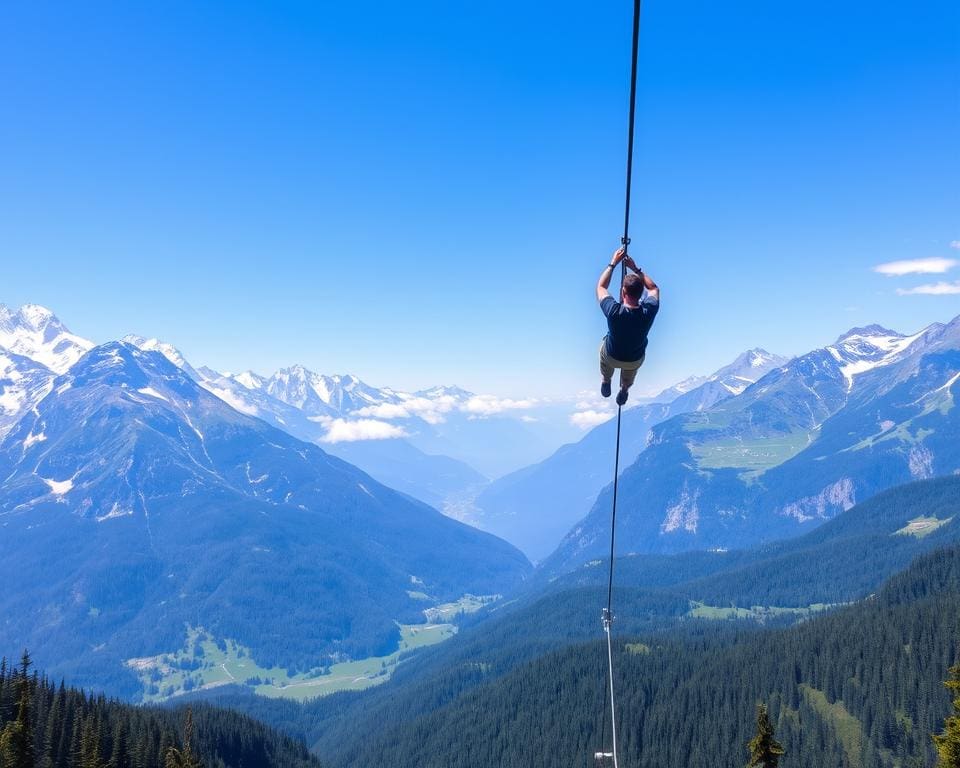 Seilrutschen in Österreich: Adrenalin pur