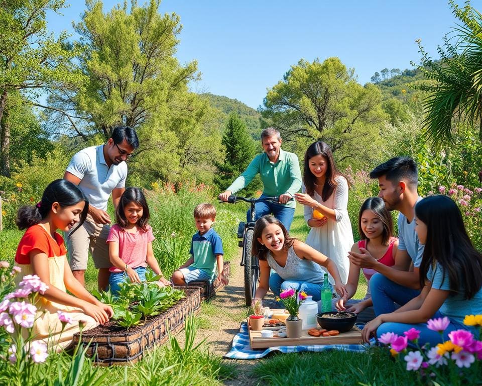 Umweltfreundliche Aktivitäten für die Familie