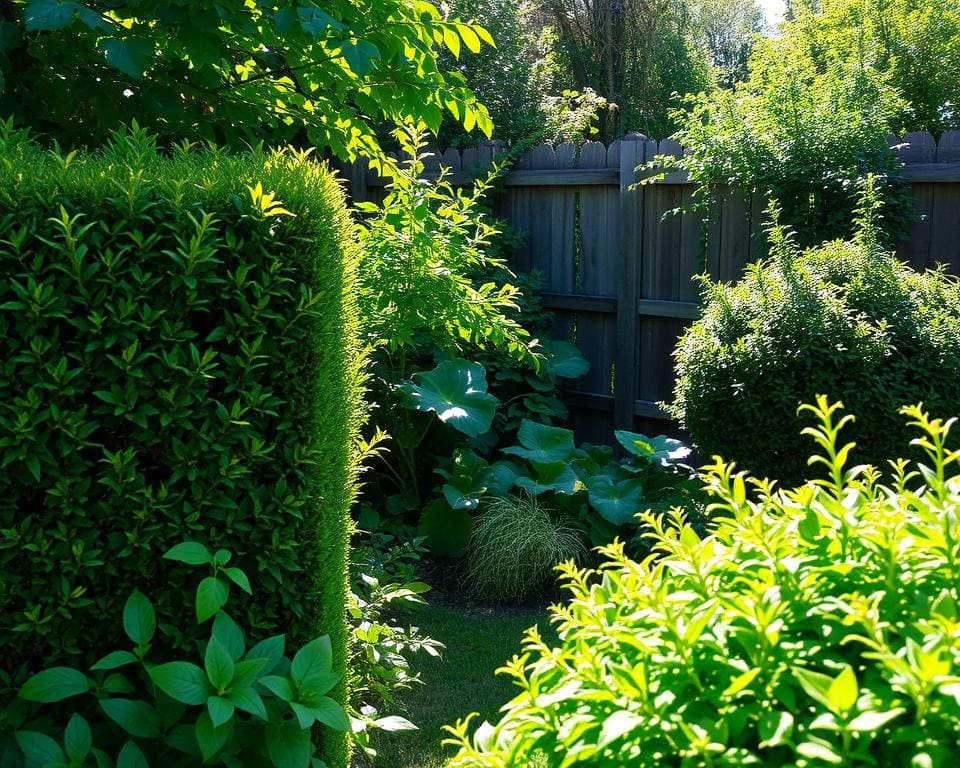 Windschutz Pflanzen im Garten