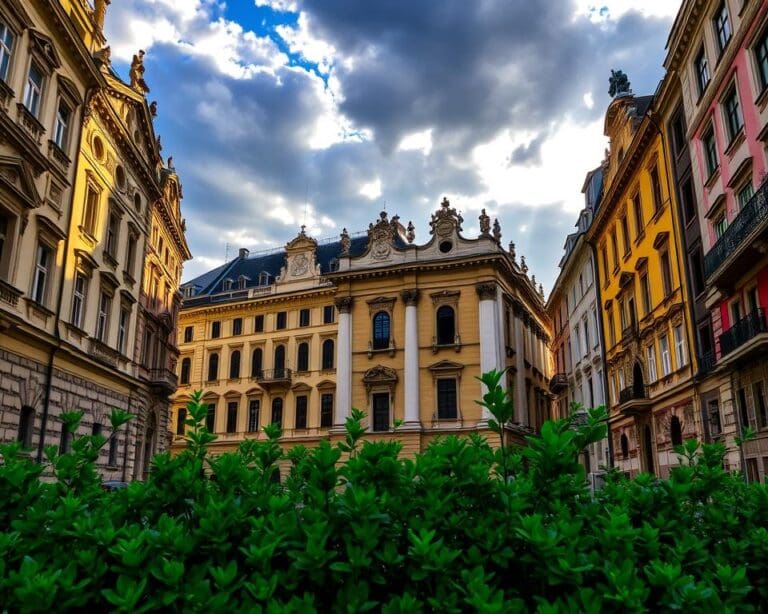 Barocke Fassaden in Wien, Österreich