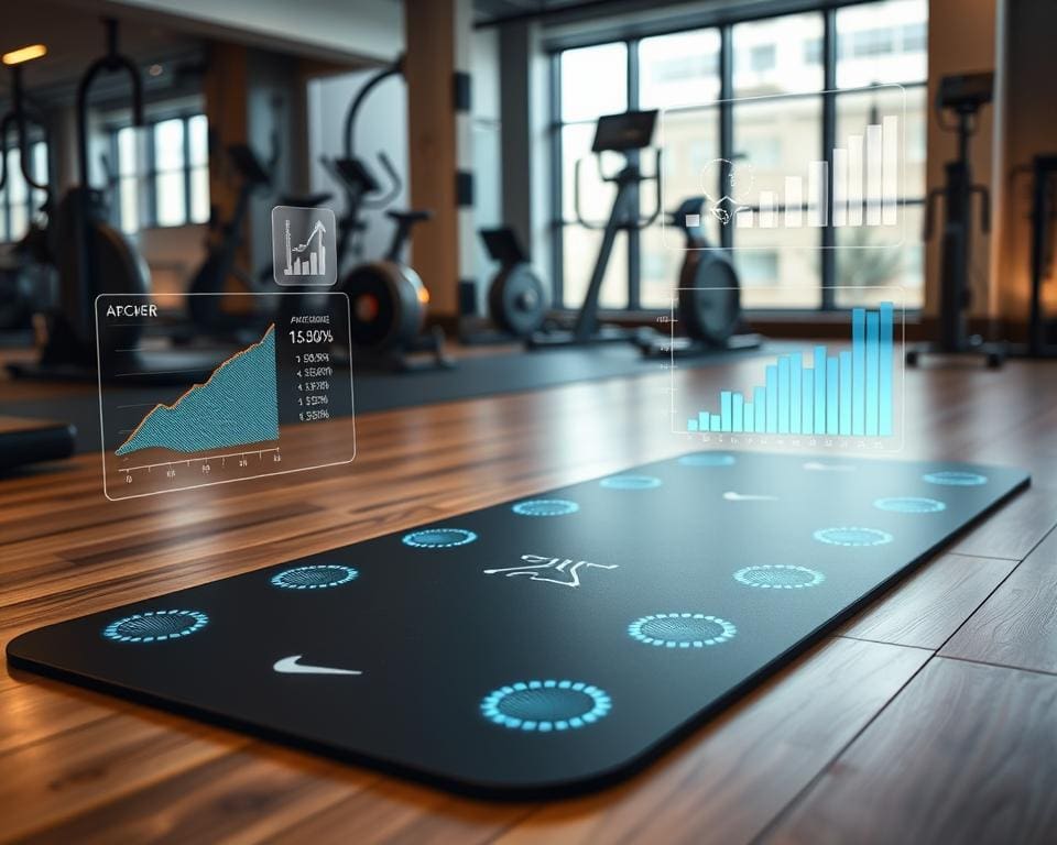 Fitnessmatte mit Tracking