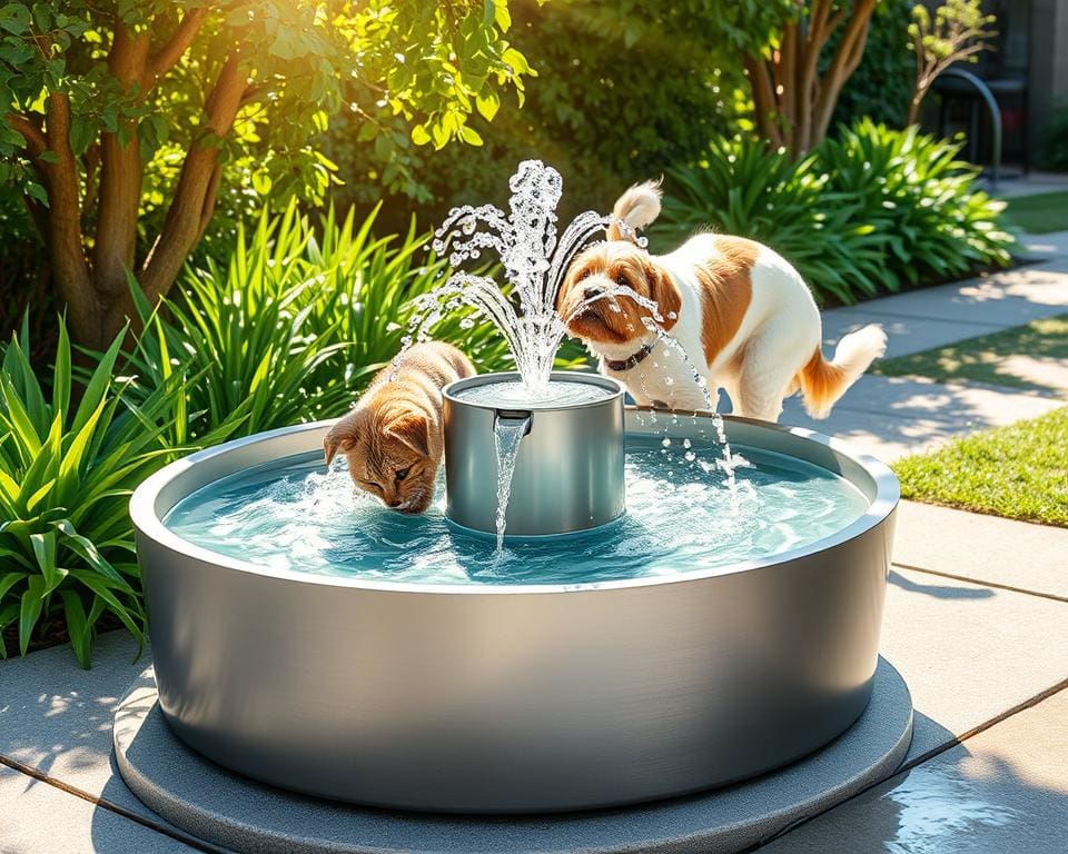 Frisches Wasser für Haustiere