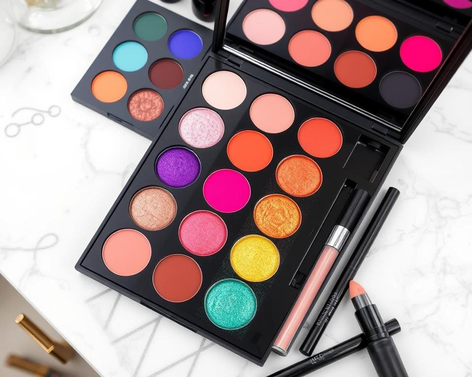 Kombination von Farben im Make-up