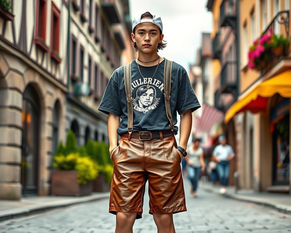 Lederhosen-Styling: Tradition trifft auf Streetwear