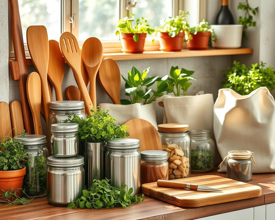 Materialien und Produkte für einen plastikfreien Alltag