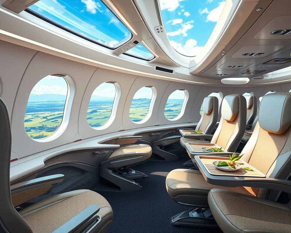 Recyclingfähige Materialien in Flugzeugen