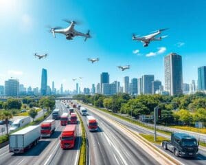 Smarte Verkehrslenkung für Lastwagenflotten