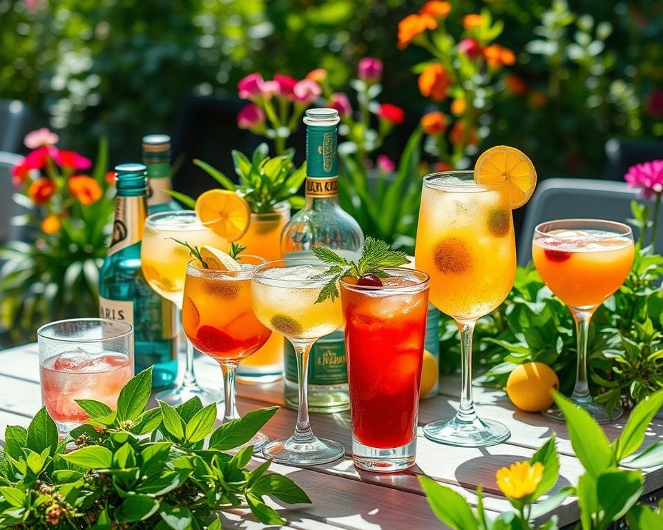 Trendige Spirituosen und gesunde Alternativen für sommerliche Cocktails