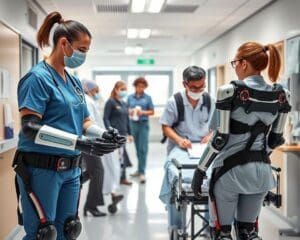 Welche Fortschritte gibt es bei Exoskeletten für die Pflege?