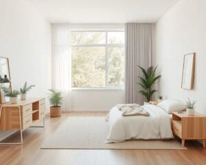 Wie Sie ein minimalistisches Schlafzimmer gestalten