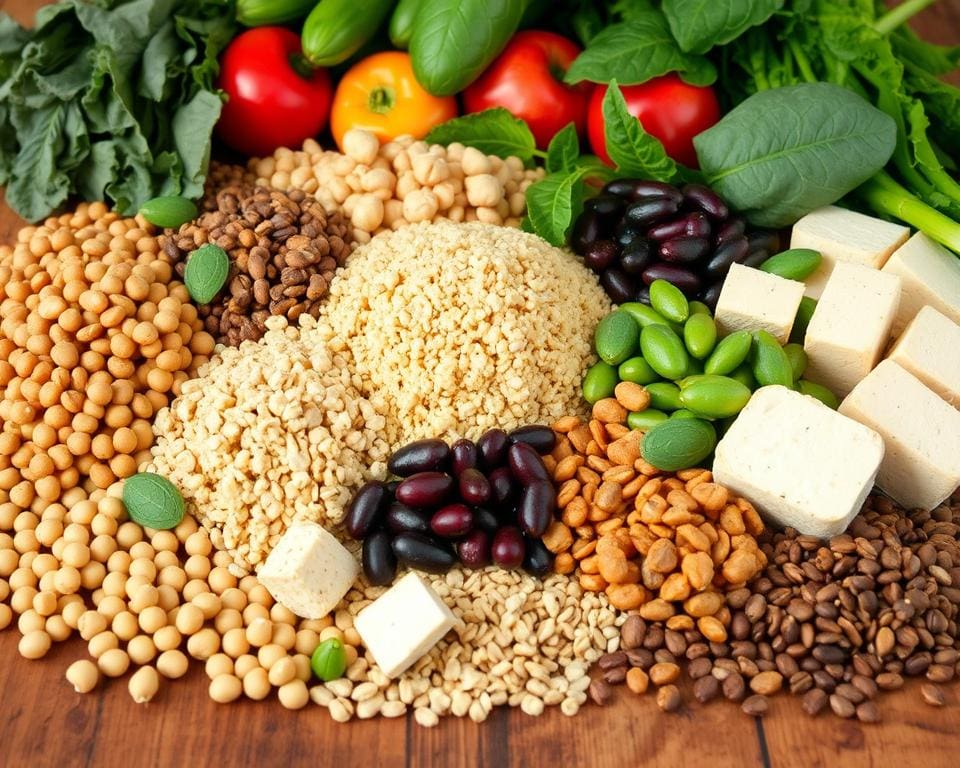 gesunde vegane Proteinquellen