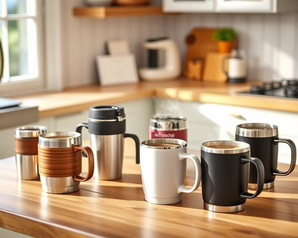 isolierte Kaffeetassen